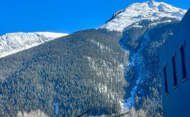 Photo by Bruce Conrad The Town of Silverton Christmas tree went up on Monday, just in time for the Thanksgiving