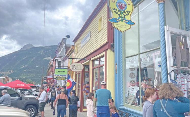 Greene Street in Silverton was packed with visitors Labor Day weekend Photo Credit Katey Fetch