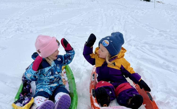 Local youngsters Wilde and Iris having fun at Kendall! Photo credit Hannah Kurzweil