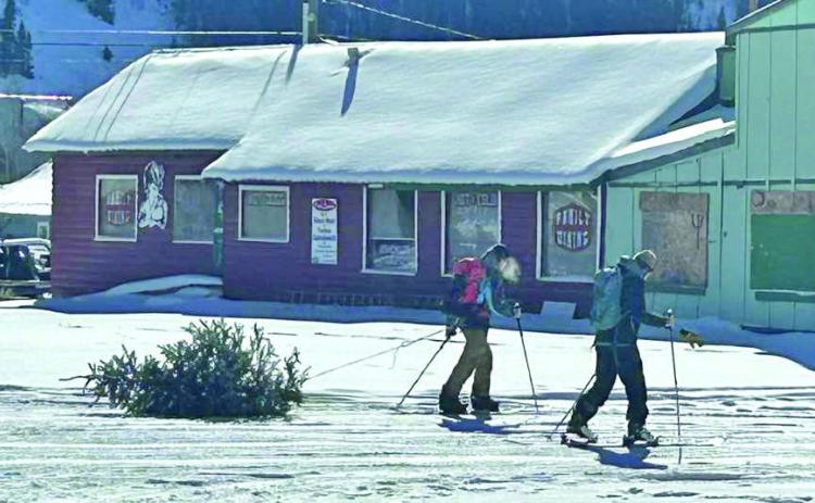 Photo credit Ken Webb What makes Silverton, Silverton, the Christmas tree headed home.