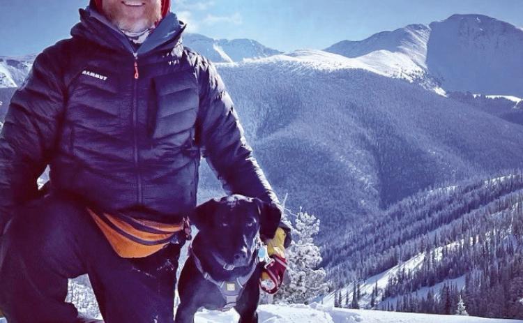 SAR DOG in training Michael Ackerman and his dog Lulu.. Photo by Michael Ackerma