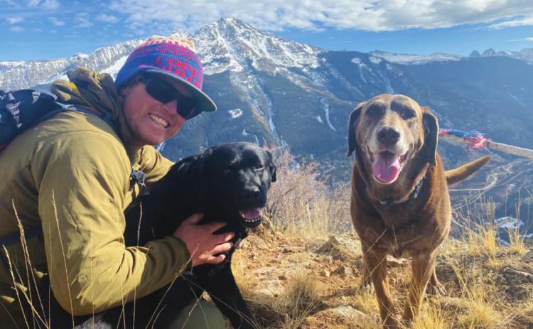 Jeff Davis and his pups. Photo Credit Jeff Davis