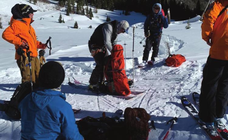Avalanche recovery mission. Photo Courtesy of San Juan County SA