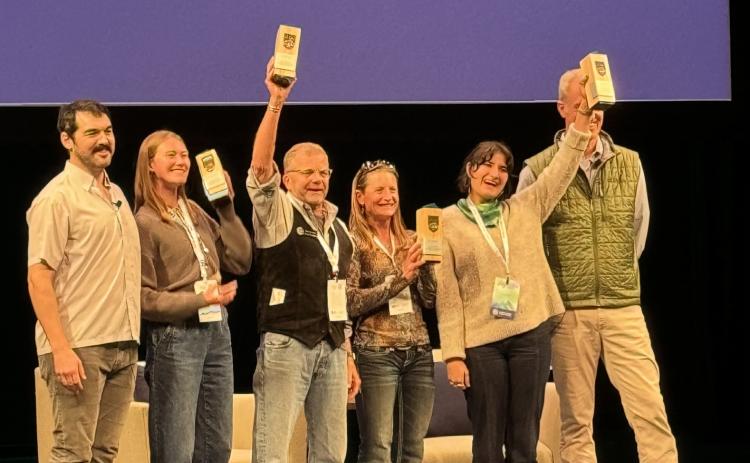 Photo credit Team GOLD Team GOLD wins the award at MT 2030 Climate Solutions Summit in Jackson Hole, Wyoming .