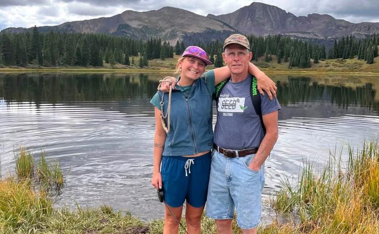 Aly Wiemken enjoyed her visit from her dad, and they hiked around Molas Lake together to celebrate his birthday. photo by Aly Wiemken