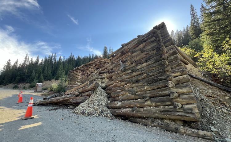 The damaged crib wall. Photo credit DeAnne Gallegos