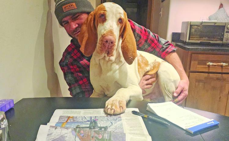 John Sites and his dog Vinny enjoying the Silverton Standard. Photo by Karen Sites