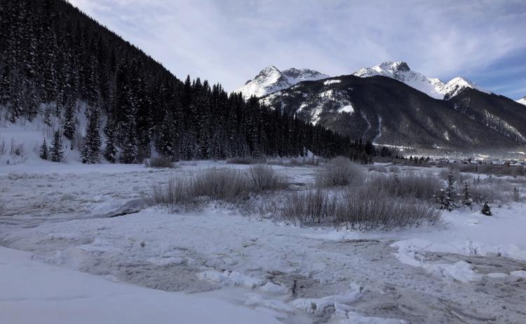 An example of winter wetlands surrounding Silverton. Photo credit Kelly Fetch