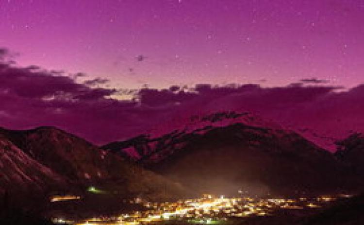 Aura over Silverton Spring 2024. Photo credit Jimmy S Keene