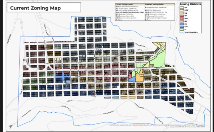 The current zoning map.