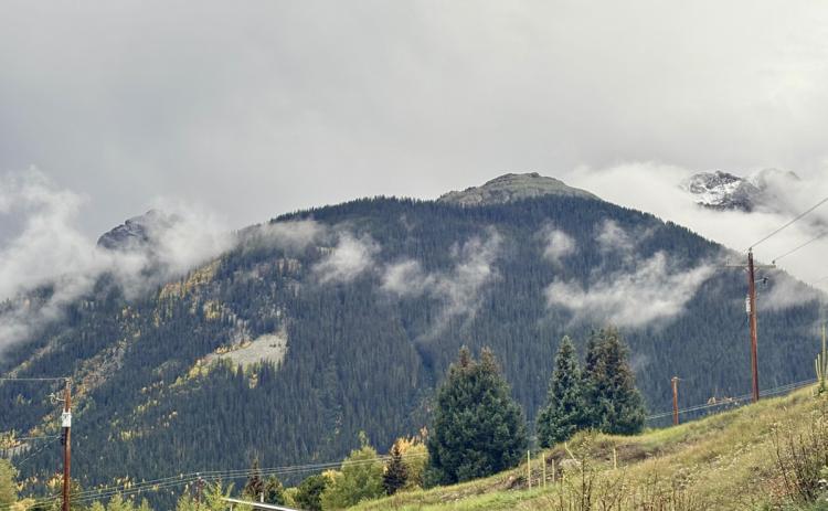 Snow on Sultan on Tuesday afternoon Photo by Anne Izard