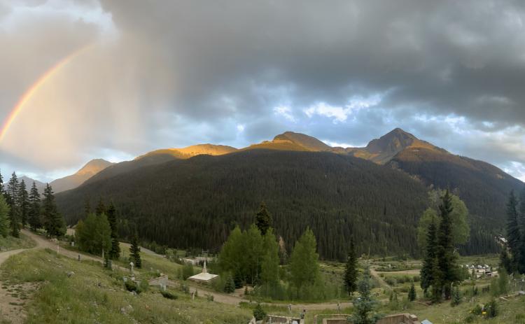 Much needed rain over Silverton. Photo credit Scott Fetchenhier