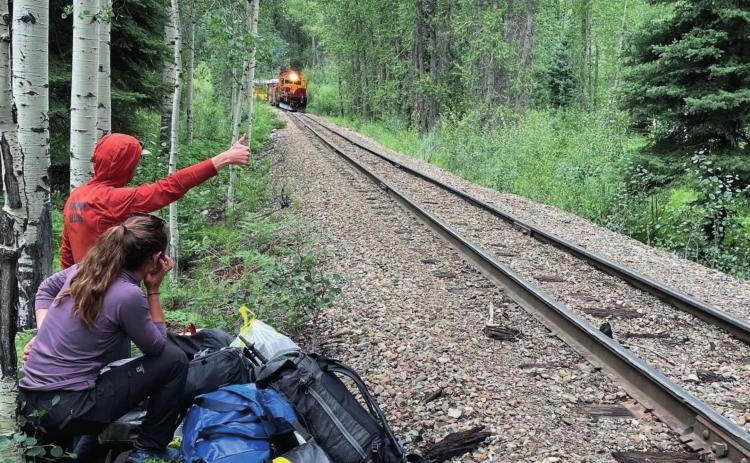 SAR teams catch a ride from the DSNGRR out of the field Photo credit - Silverton Medical Rescue