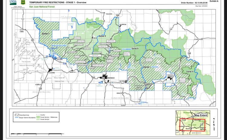 Stage 1 fire restrictions effective July 1 on San Juan National Forest