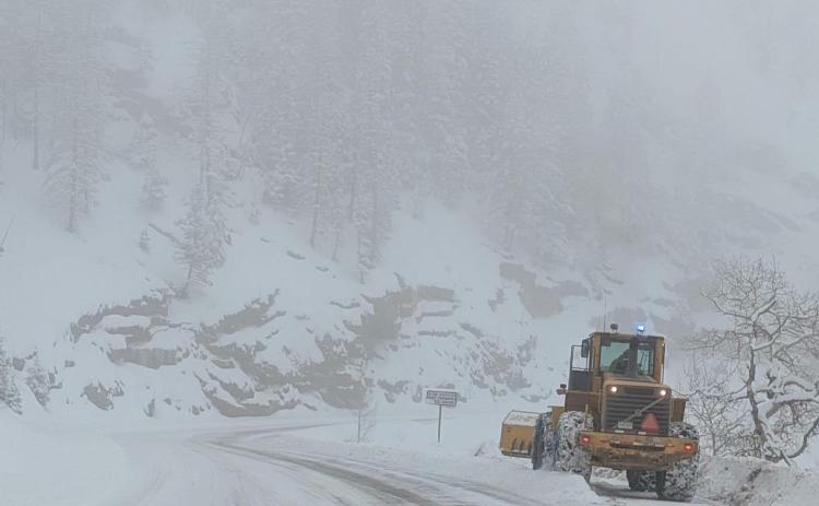 CDOT Crews out plowing highway 550 after this last snowstorm photo by Jim Gardner