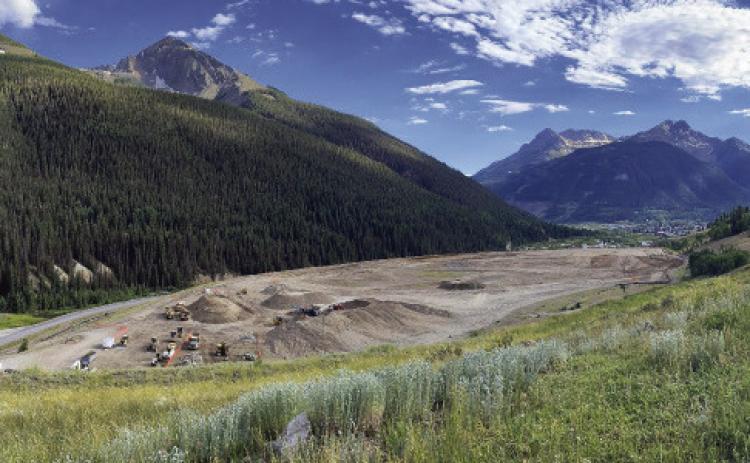 Overview of repository site from wellness trail as of July 17